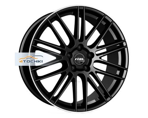 Диски Rial 8x19/5x108 ET45 D63,4 Kibo Diamant black lip polished
