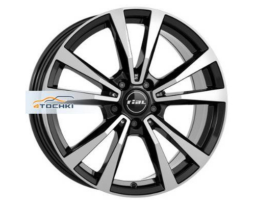 Диски Rial 8x18/5x112 ET38 D66,5 M12 Diamant black front polished